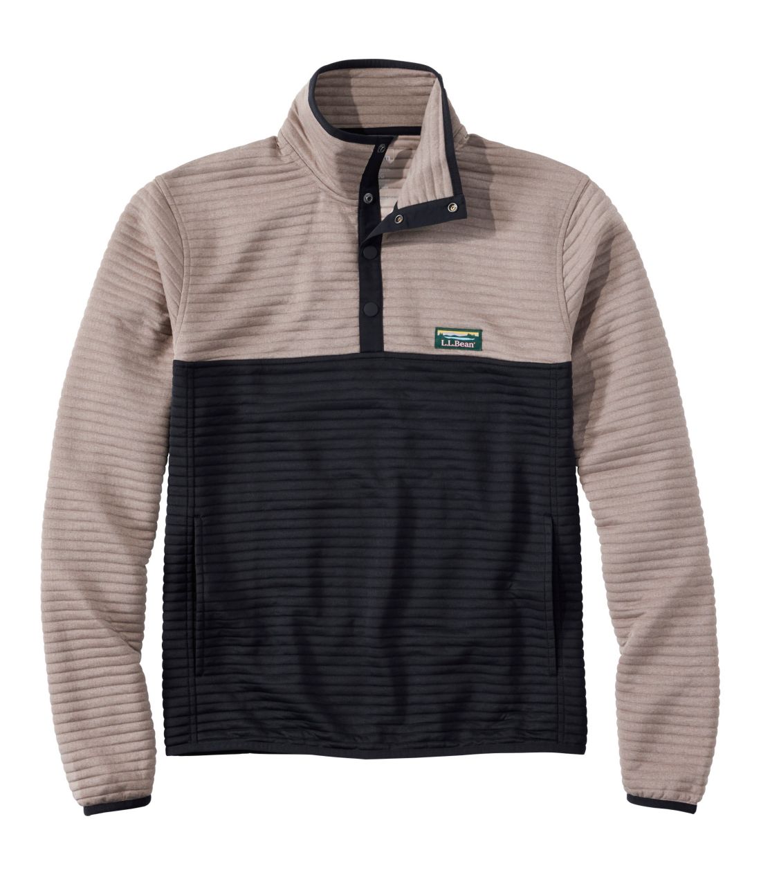 エアーライト・ニット・プルオーバー、カラーブロック