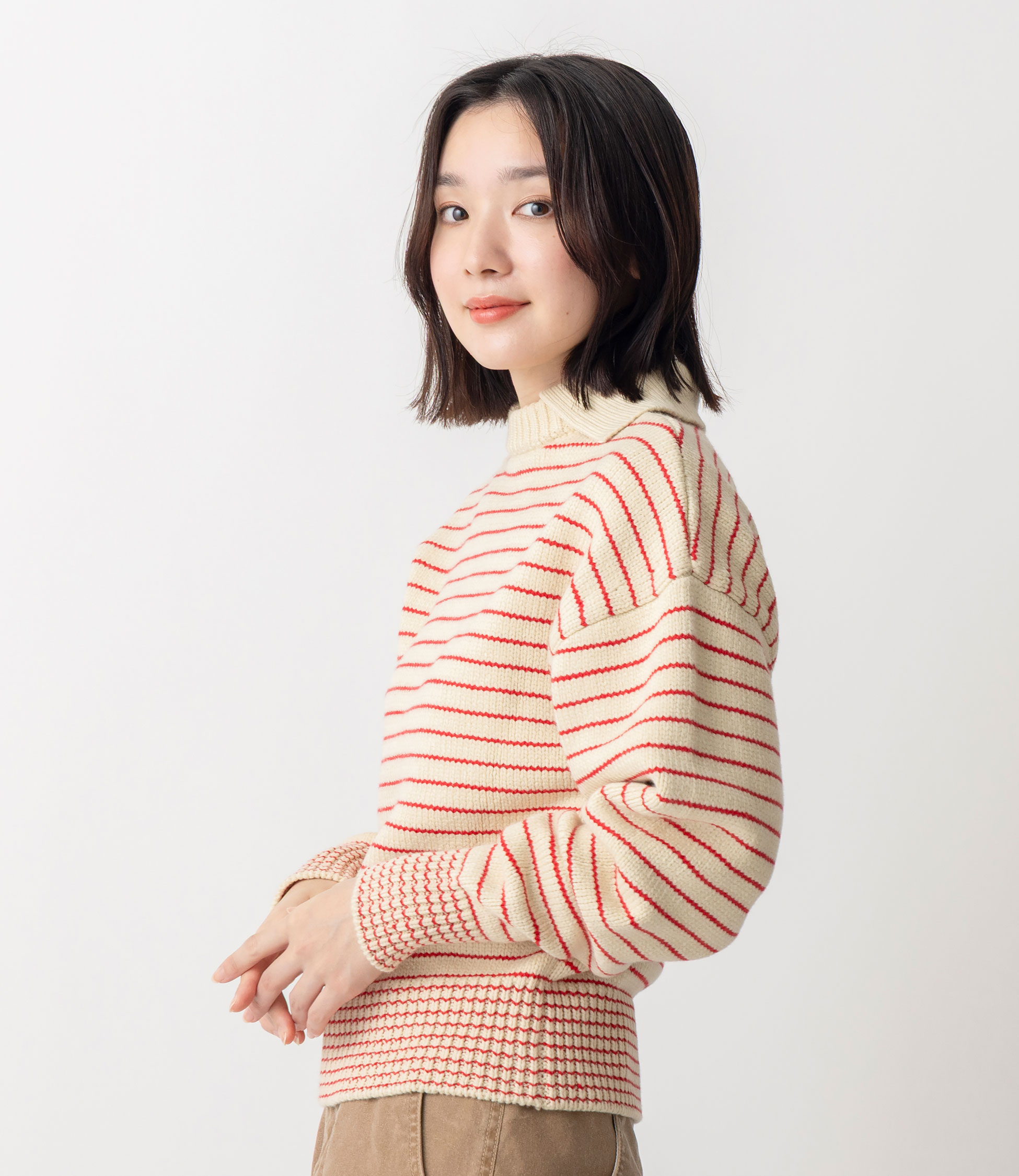 エルエルビーン　希少　ニット　セーター　ホワイト　花柄　美品 エルエルビーン 希少 ニット セーター ホワイト 花柄 美品 L.L.