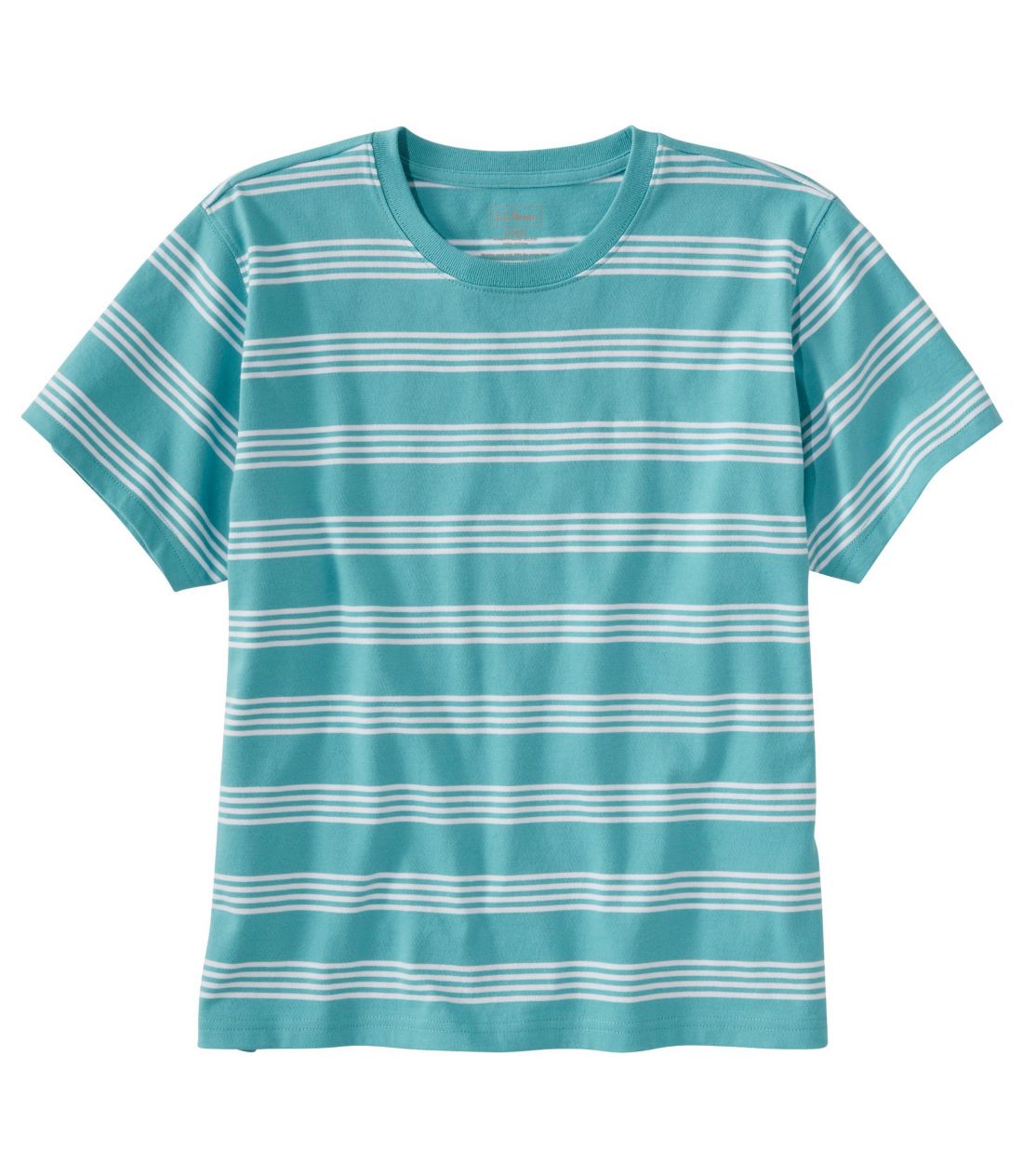 サタデーTシャツ、クルーネック　ストライプ　半袖