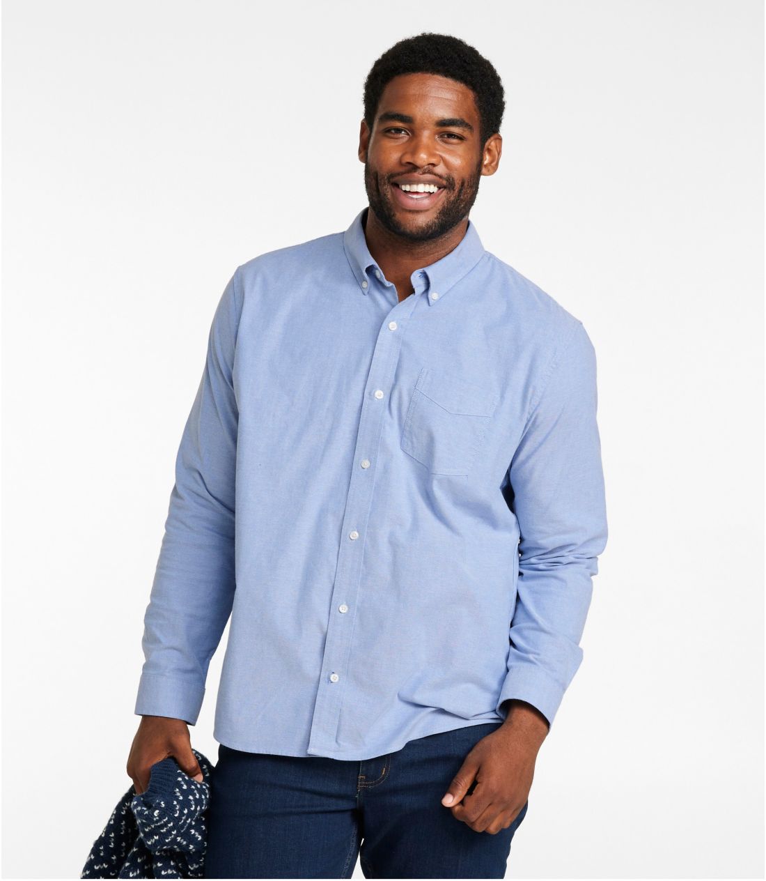 メンズ コンフォート・ストレッチ・オックスフォード・シャツ