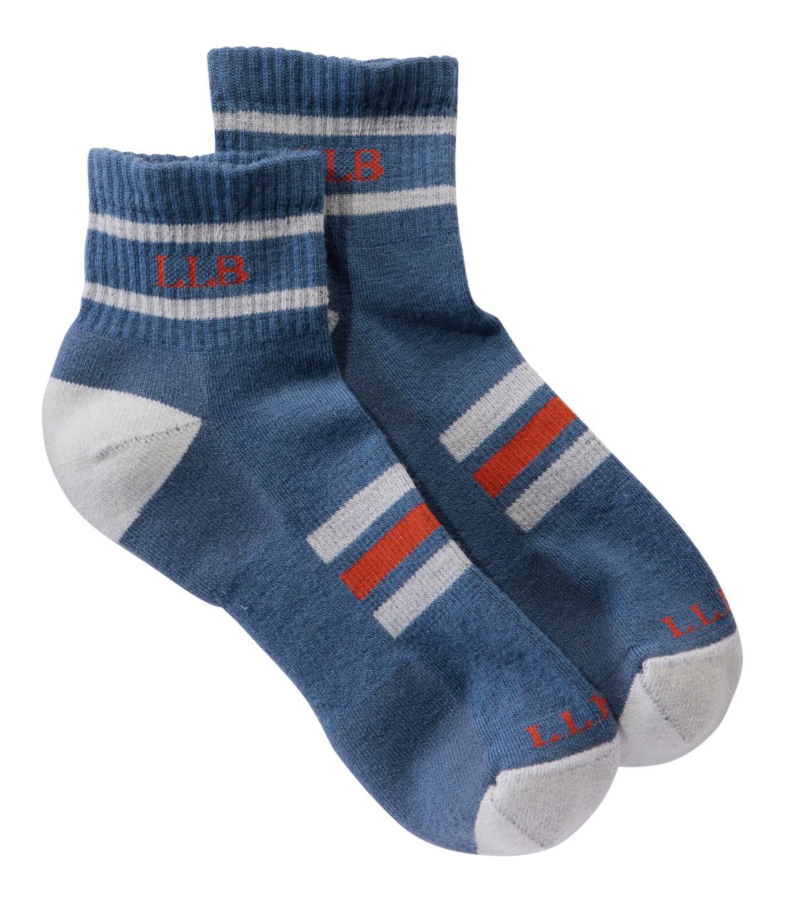 カタディン・ハイカー・ソックス、クォータークルー　ストライプ