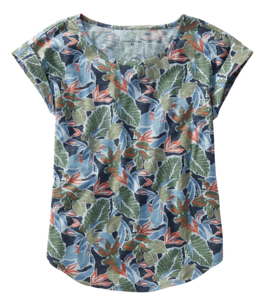 シグネチャー・スラブニット・ティ、スクープネック　パターン