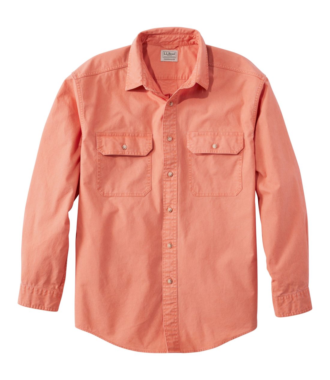 サンウォッシュ・キャンバス・シャツ、長袖