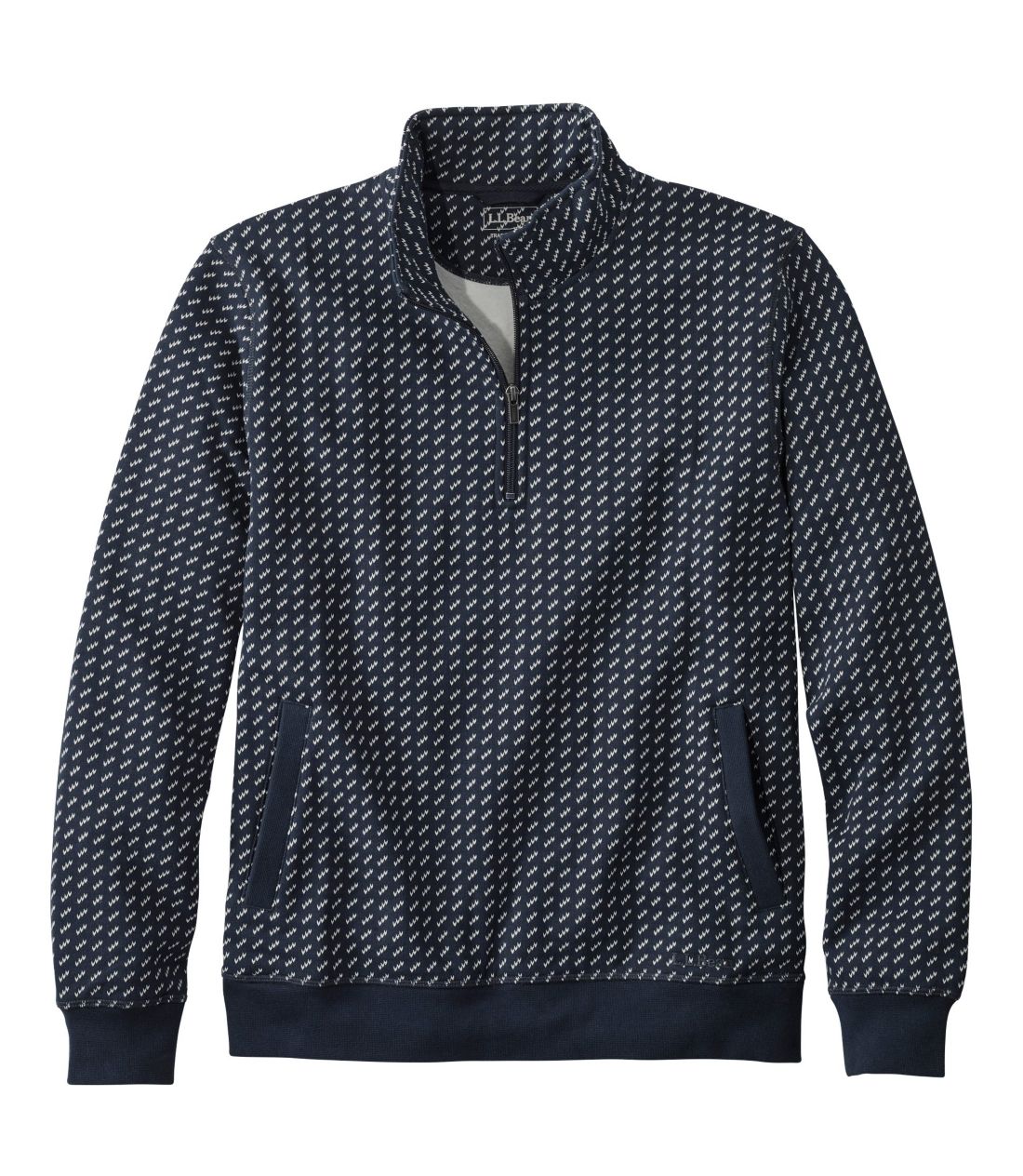 アスレチック・スウェット、クォータージップ・プルオーバー　プリント