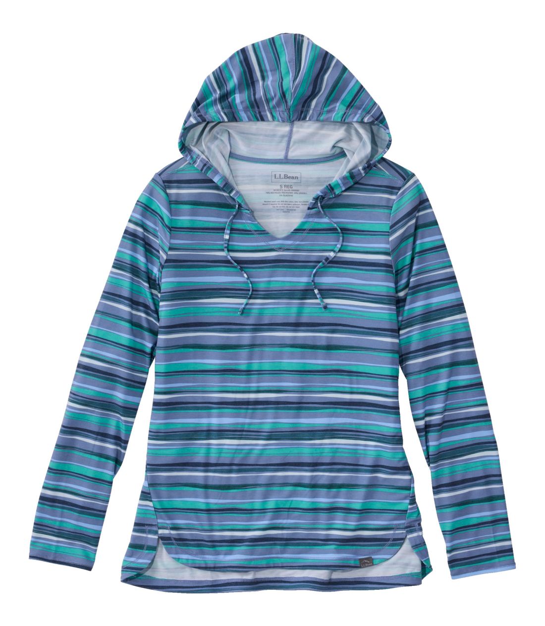 エブリデイ・サンスマート・フーディ、長袖　ストライプ