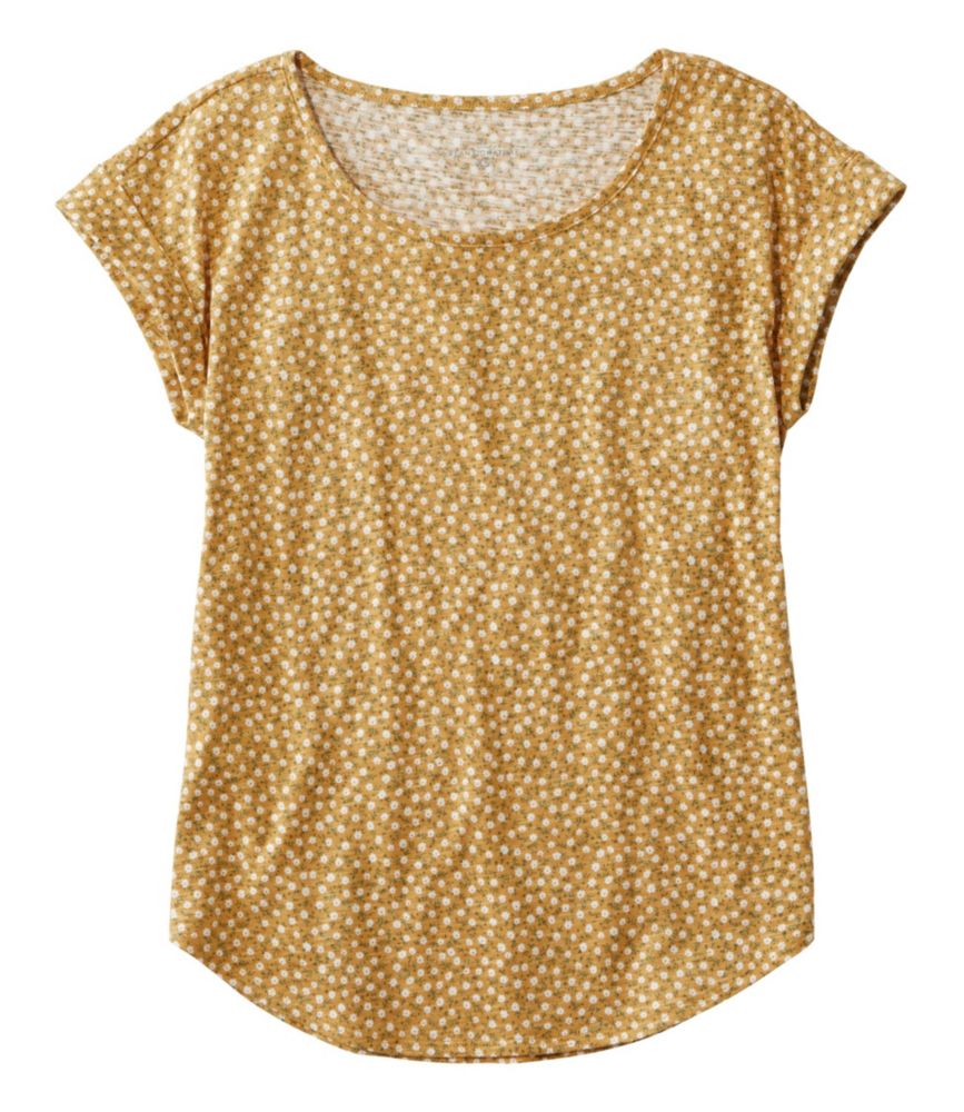 シグネチャー・スラブニット・ティ、スクープネック　パターン