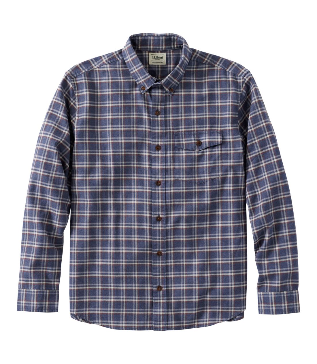 ブラッシュ・ジャスぺ・ツイル・シャツ、トラディショナル・フィット　長袖　プラッド