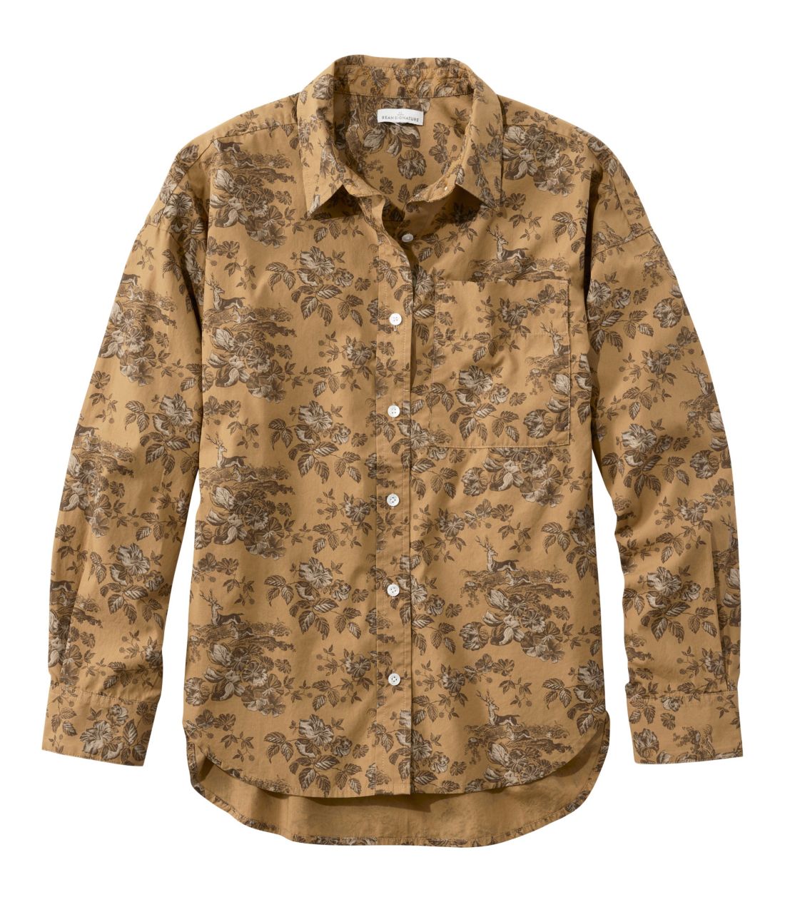 シグネチャー・プレミアム・エッセンシャル・ポプリン・シャツ、長袖　ノベルティ