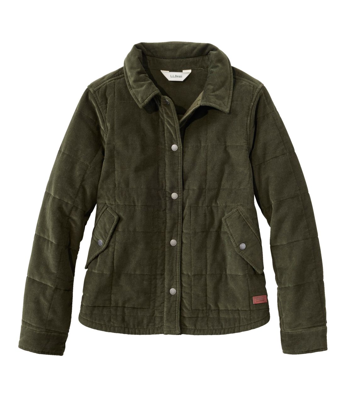 希少 LLBEAN 裏地チェック柄 襟首コーデュロイ コート L ジャケット
