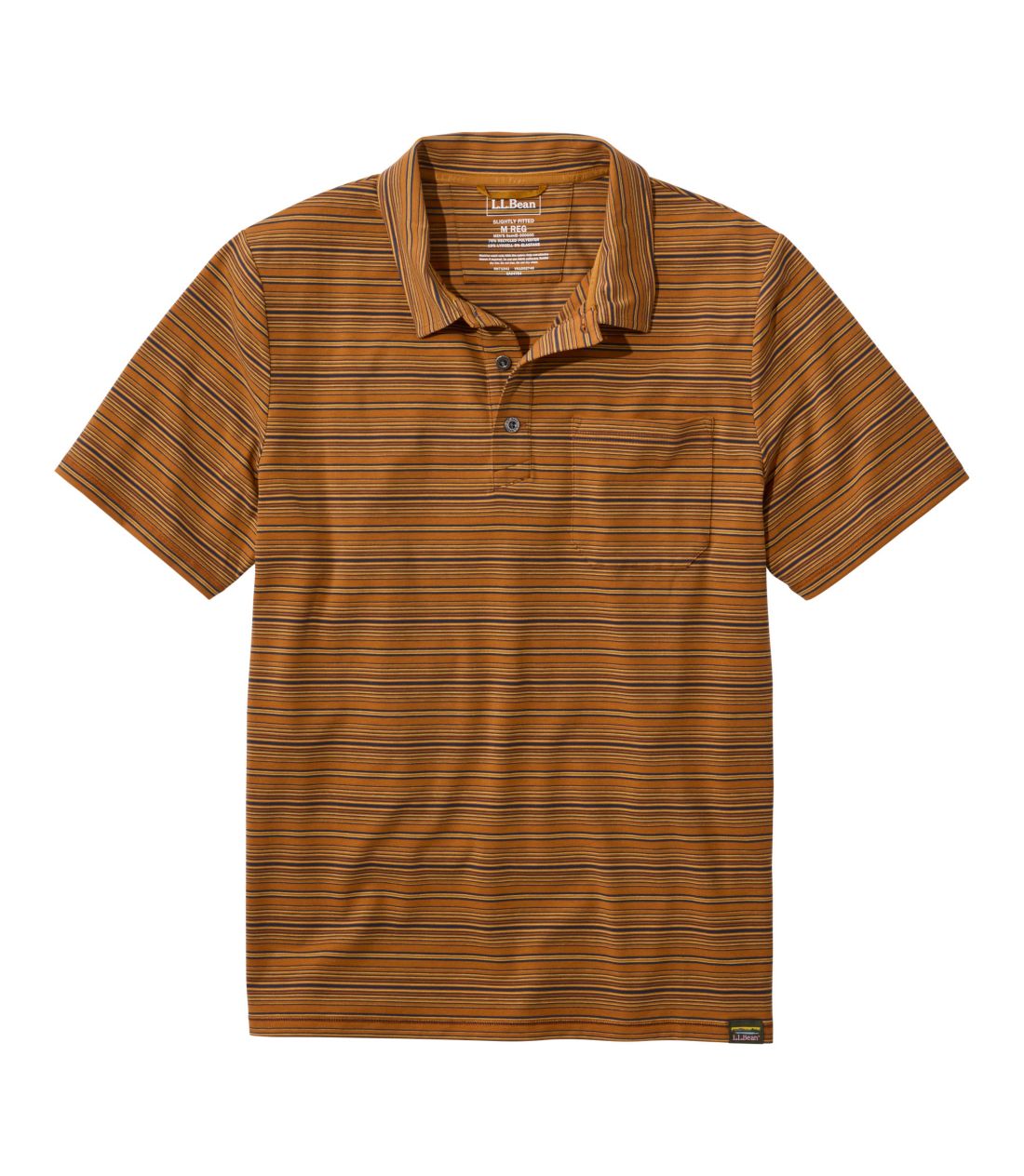 エブリデイ・サンスマート・ポロシャツ、半袖　ストライプ