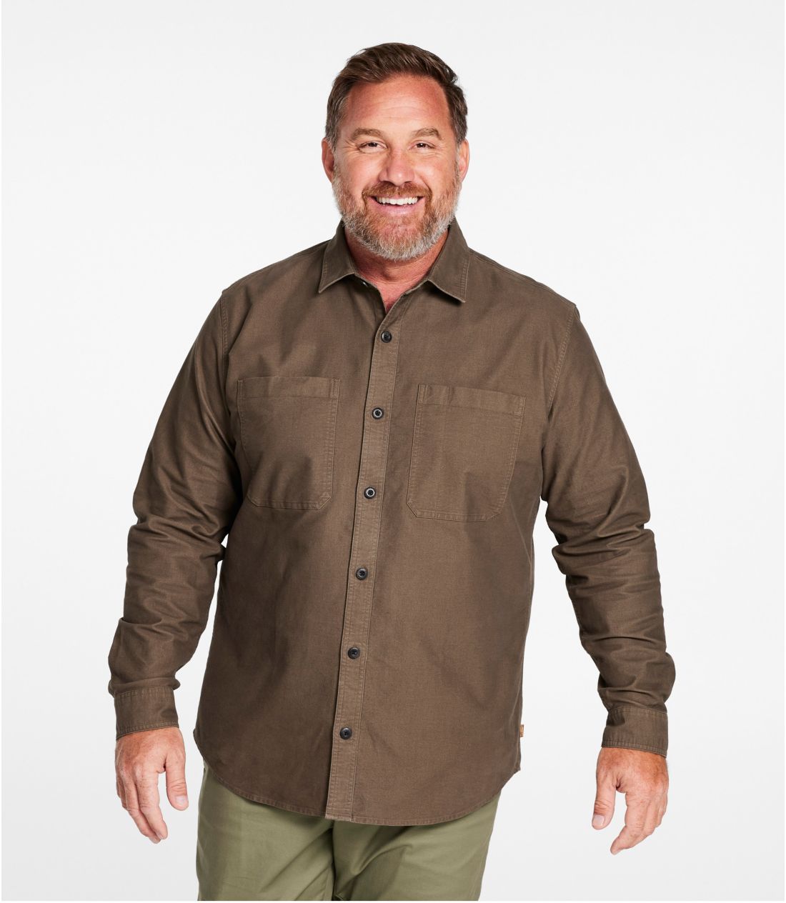 メンズ ビーンズ・モールスキン・シャツ、スライトリー・フィット 通販