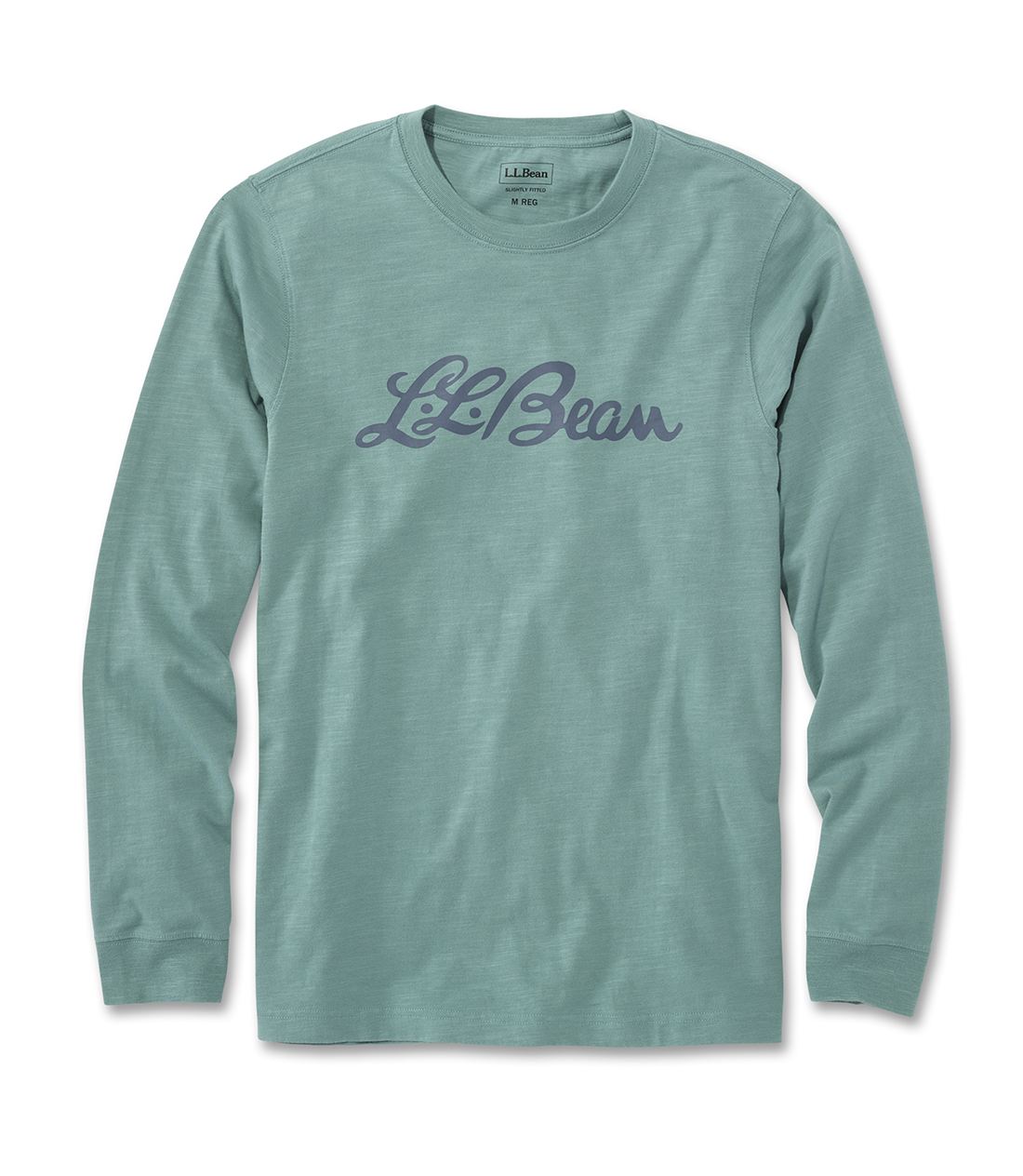 ジャパン・フィット　レイクウォッシュ・オーガニック・コットン・グラフィック・ティ、長袖