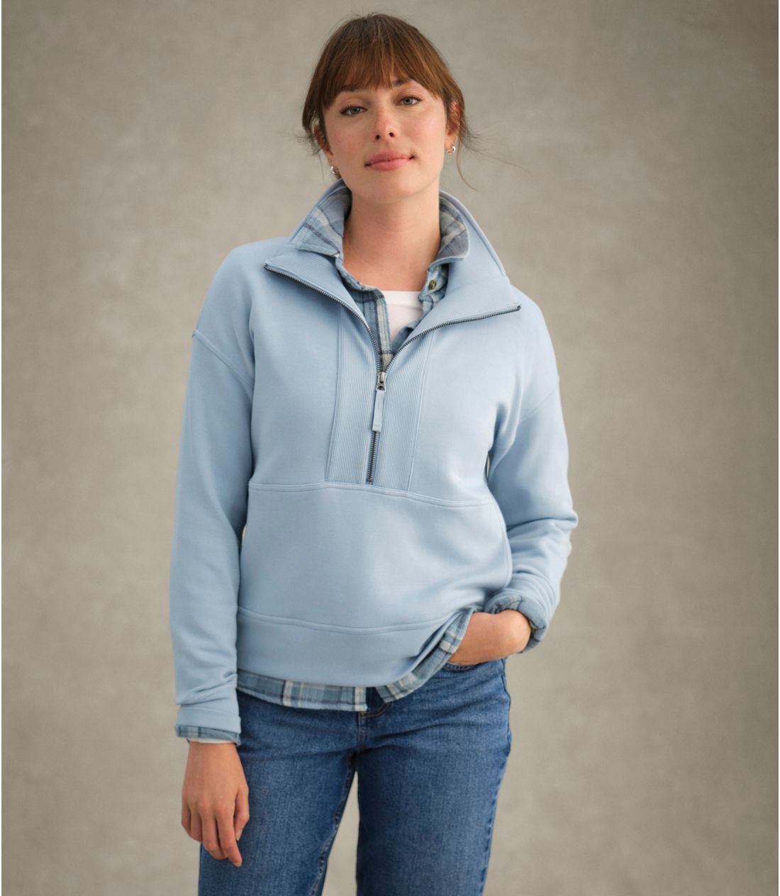 ウィメンズ クラウドソフト・トップ、ハーフジップ・プルオーバー 通販