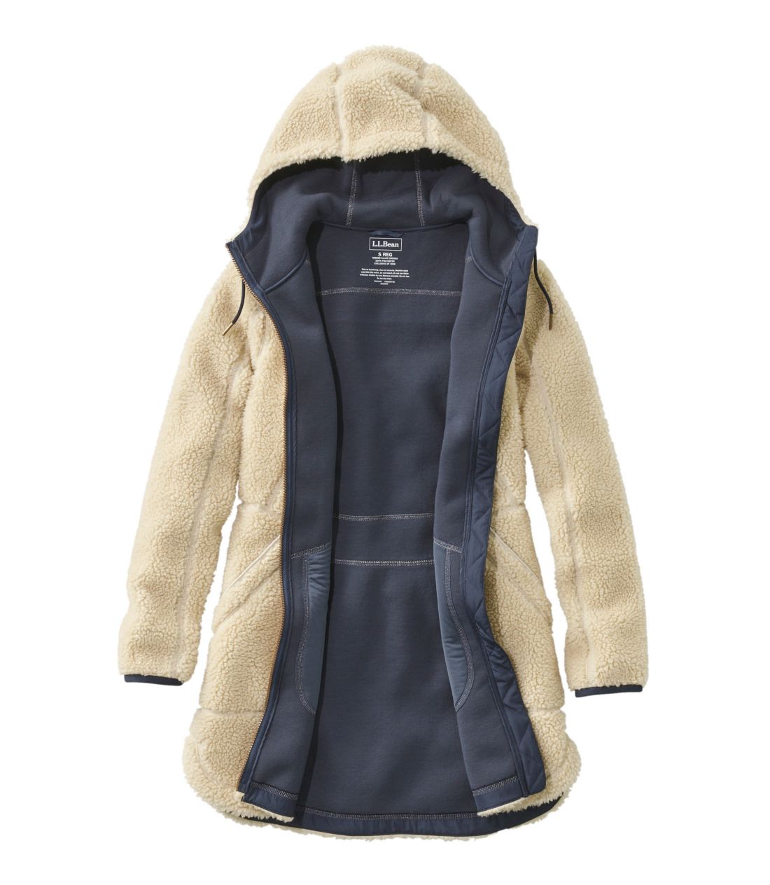 《公式》フリース/ウィメンズ/Tan/マウンテン・パイル・フリース・コート/Women's Mountain PILE Fleece Coat/XL/L.L.Bean(エルエルビーン)