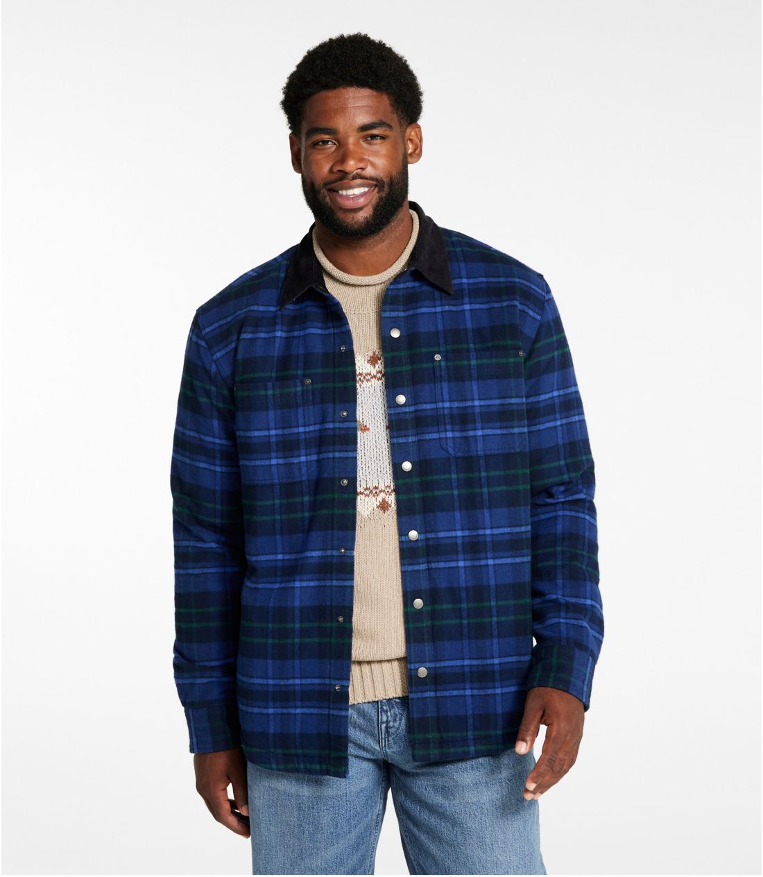 メンズ シグネチャー・1933 シャミー・クロス・シャツ、裏地付き