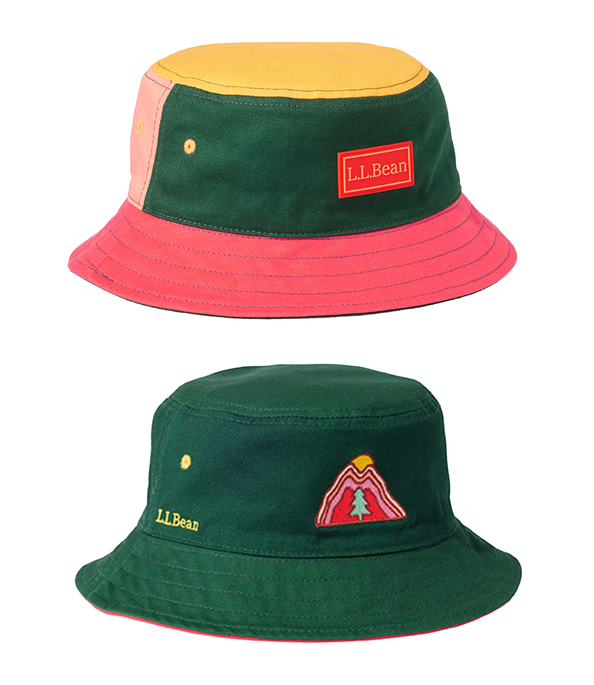 キッズ・ビーンズ・リバーシブル・コットン・バケット・ハット