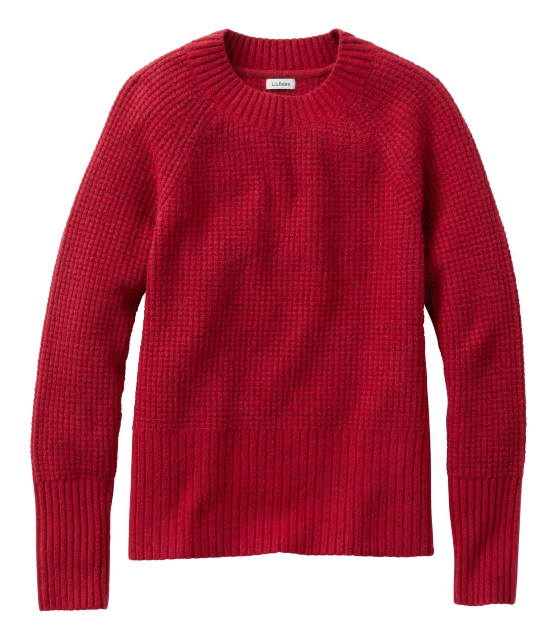 スーパーソフト・ワッフル・セーター、クルーネック