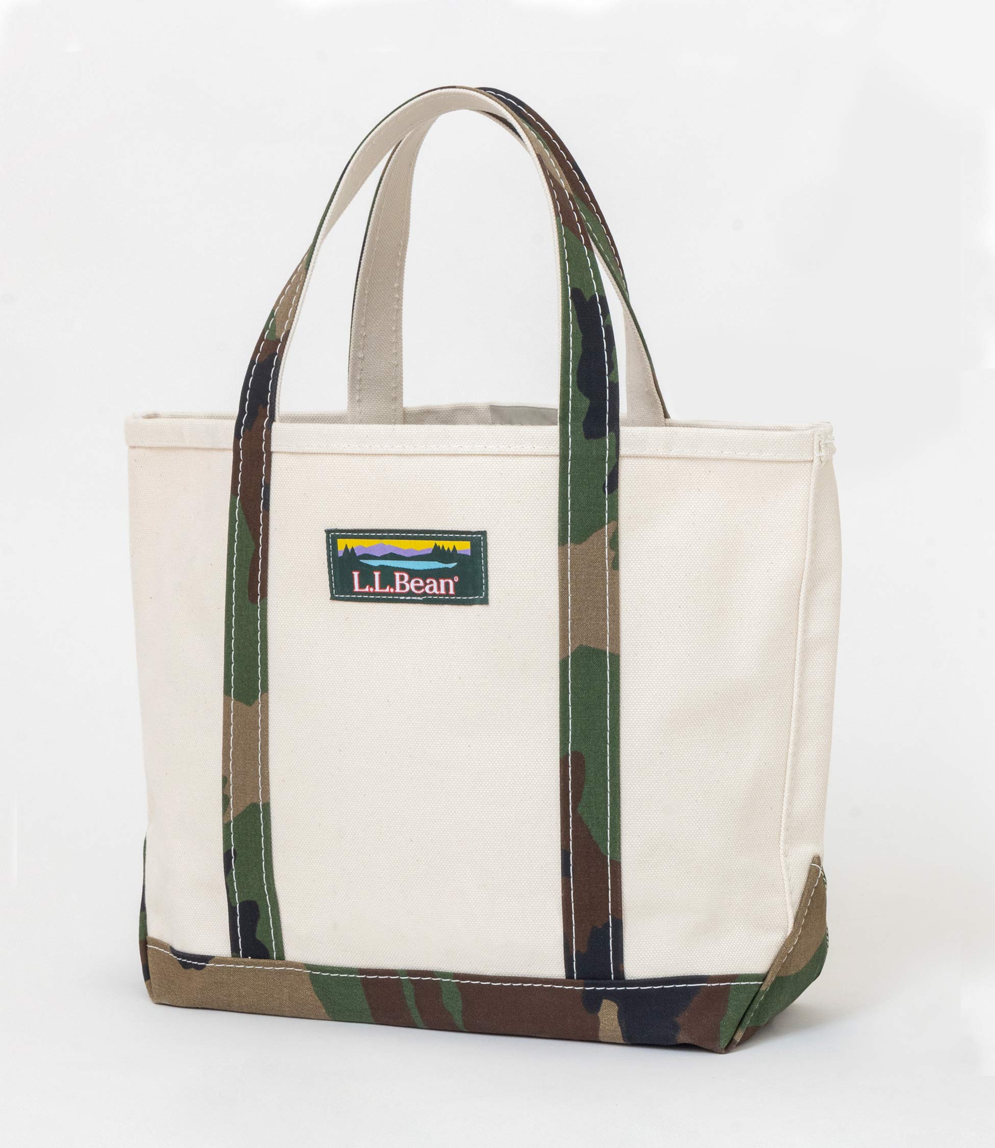 廃盤エルエルビーン ボート・アンド・トートジップ・トップ カモフラ迷彩柄ラージ ハンターズ・トート・バッグ、ジップ・トップ ショルダー
