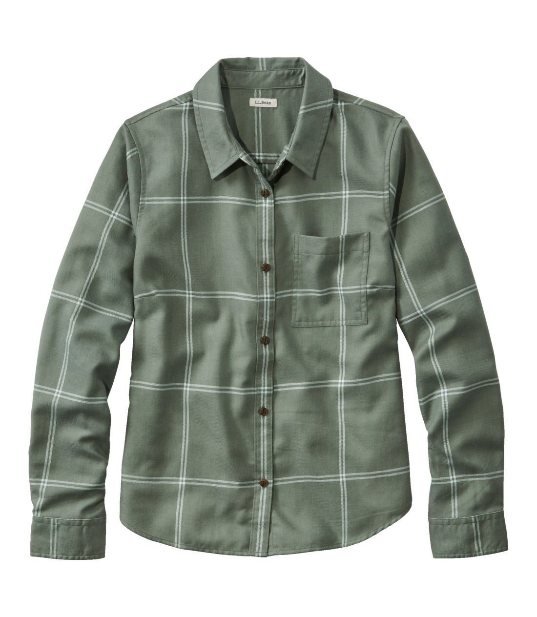 フェザー・ソフト・ツイル・シャツ、長袖