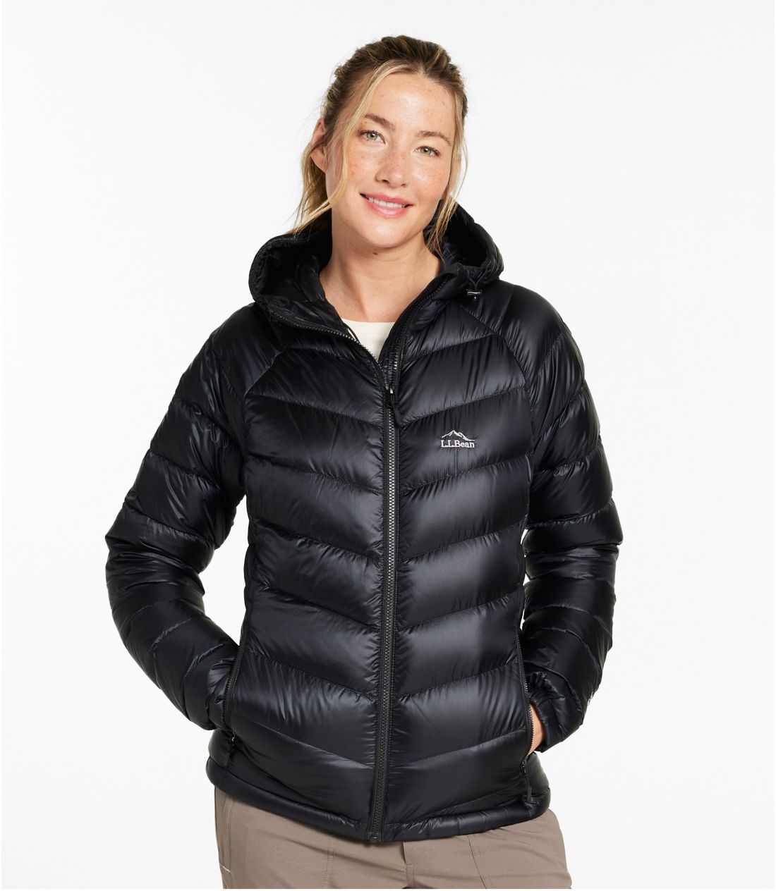 [エルエルビーン] ウィメンズ ウルトラライト 850 ダウン・ジャケット 米国フィット・プチ Lサイズ ブラック 0UWQ710006