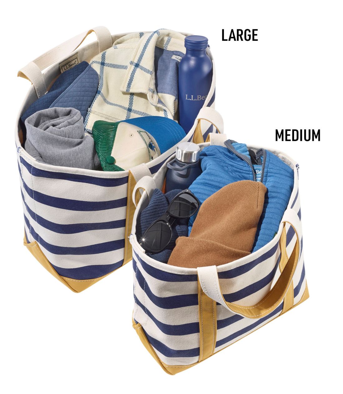 未使用品 LLBean ボート アンド トート ストライプ ボーダー