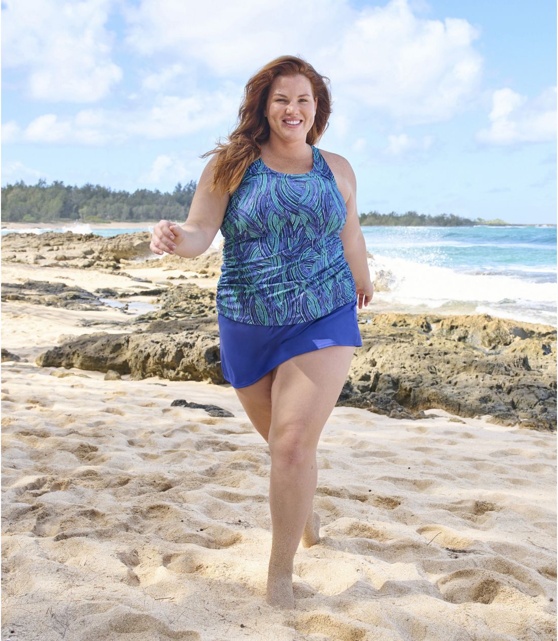 ウィメンズ ビーンスポーツ・スイムウエア、ハイネック・タンキーニ