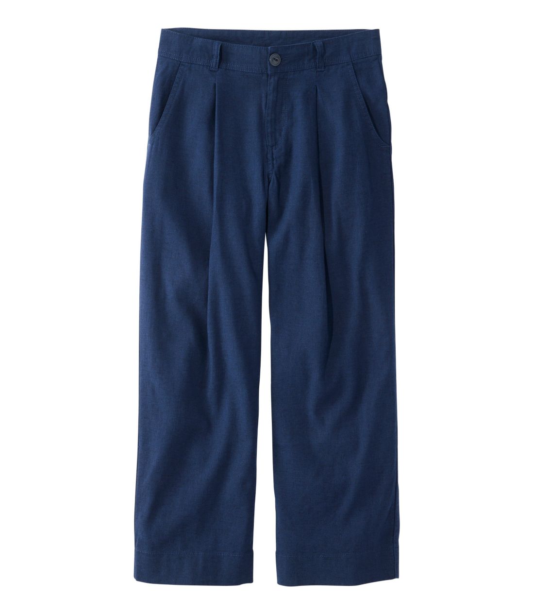 レイクサイド・リネンブレンド・パンツ、クロップド