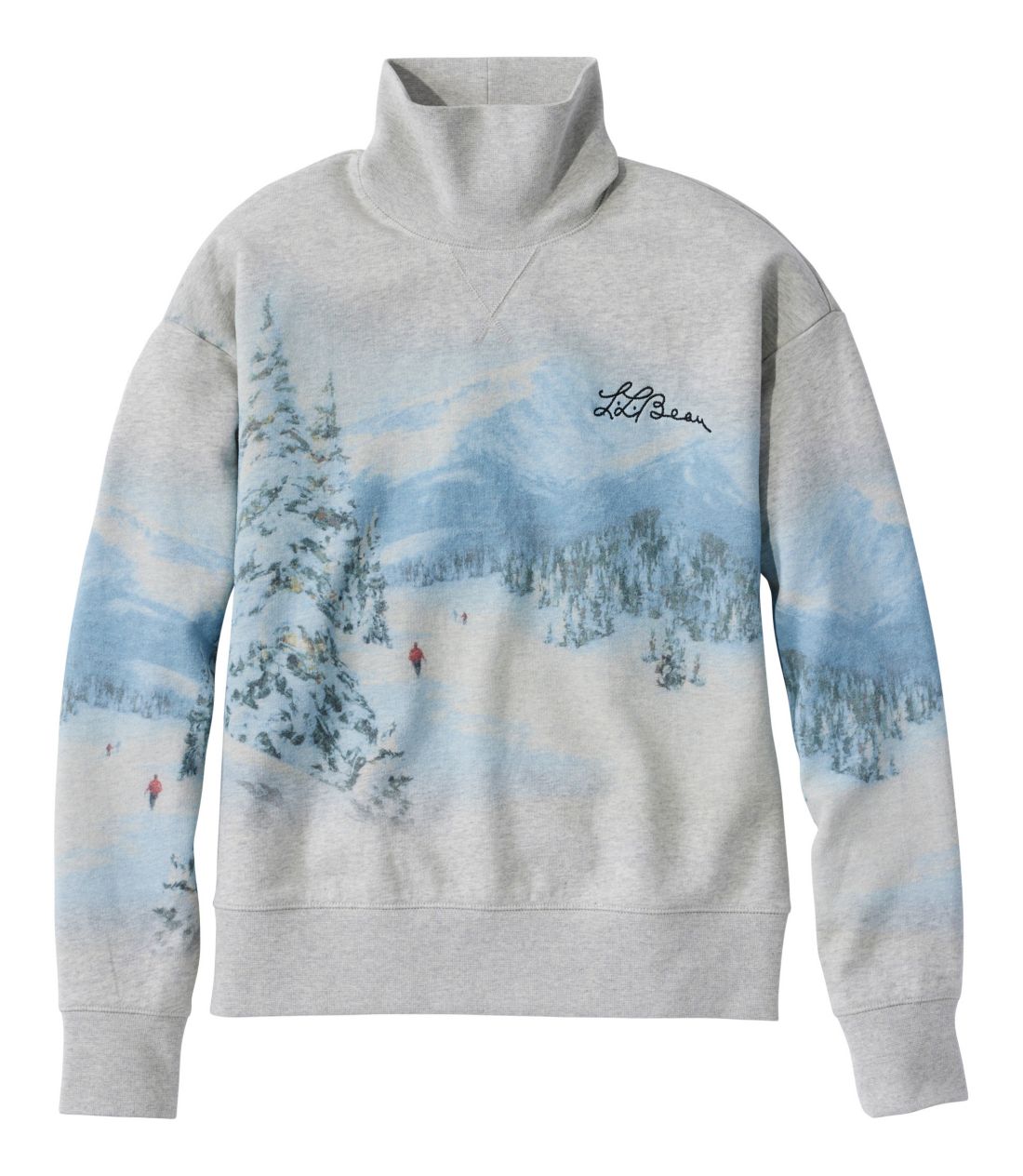 シグネチャー・キャンプ・スウェットシャツ、モックネック　プリント