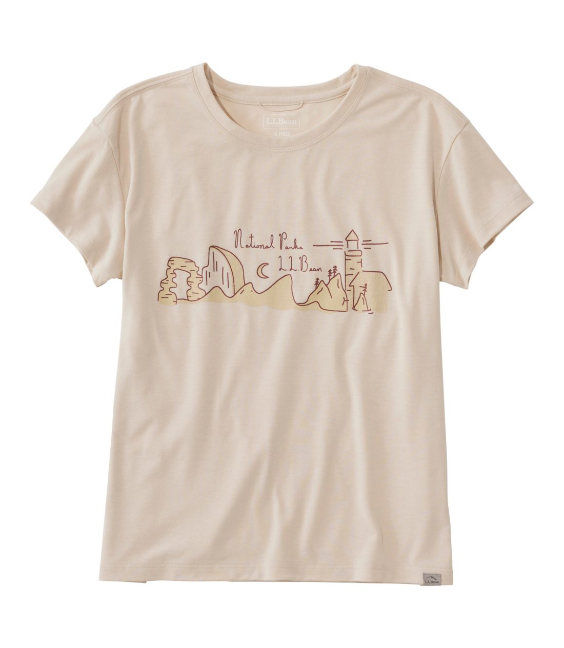 tシャツ ビスタ・キャンプ・ティ、半袖　クルーネック　グラフィック 米国フィット・レギュラー レディース セール】ビスタ・キャンプ・ティ、半袖 クルーネック