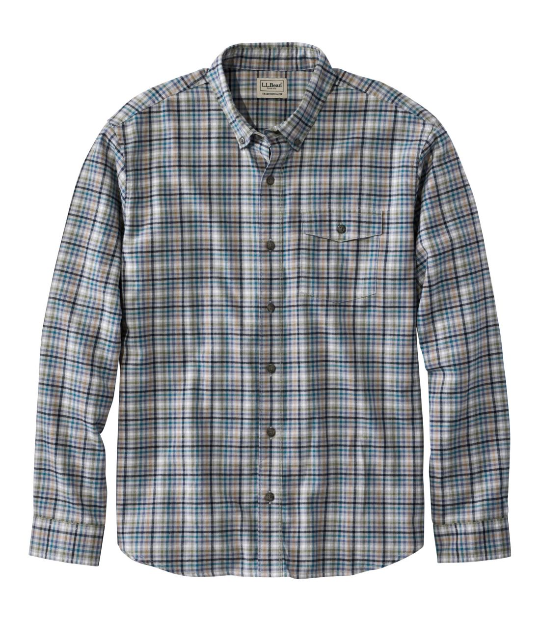 ブラッシュ・ジャスぺ・ツイル・シャツ、トラディショナル・フィット　長袖　プラッド