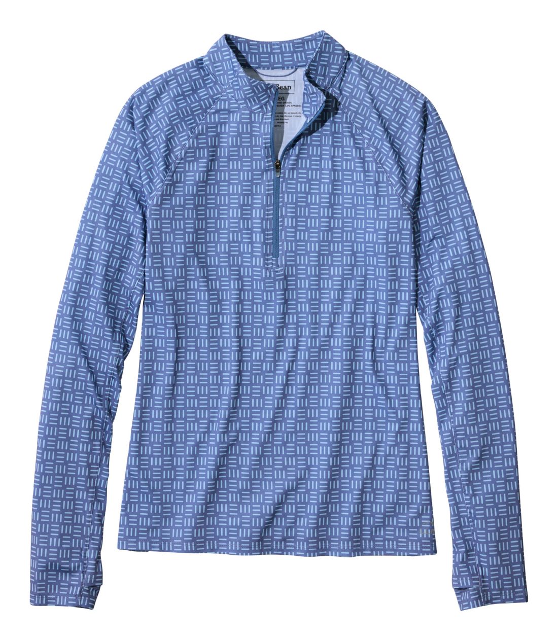 アクセス・トレイル・プルオーバー、長袖　クォータージップ　プリント