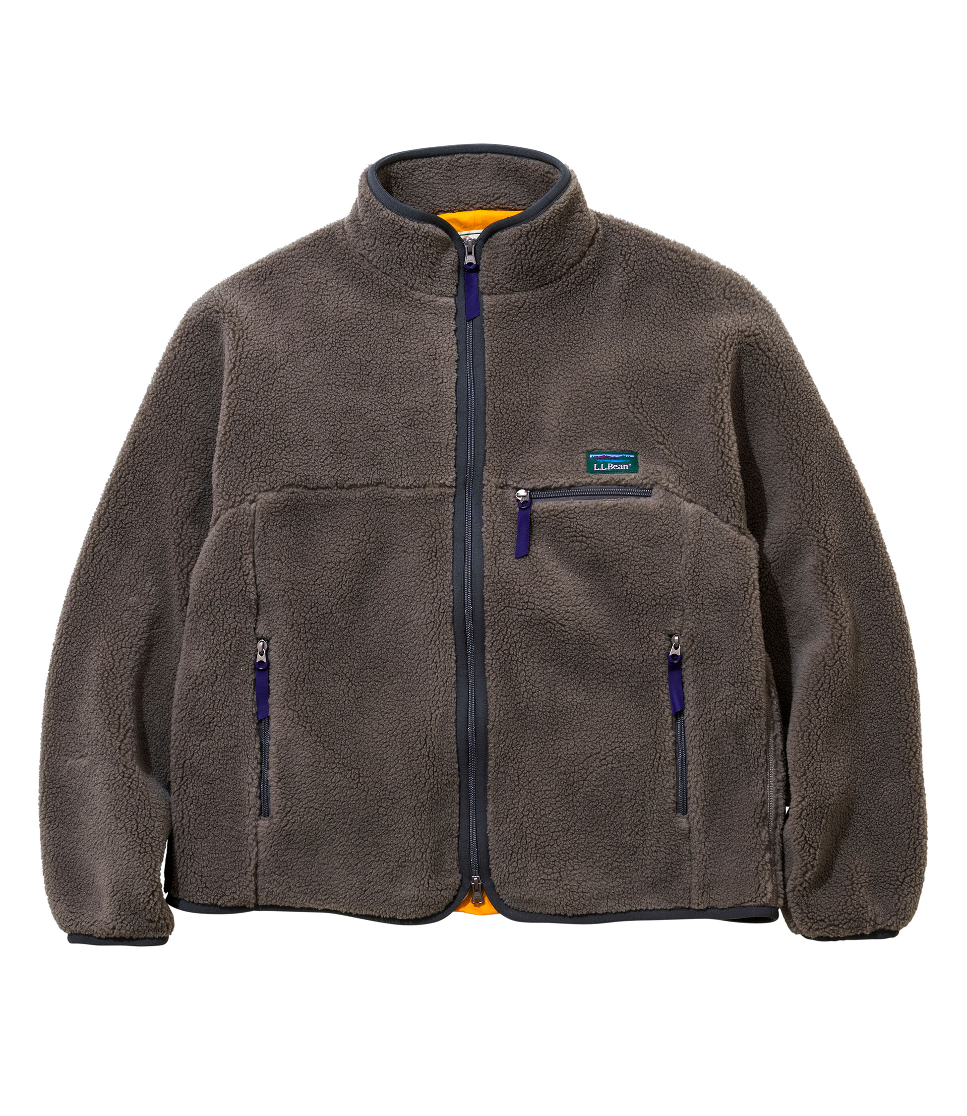 新品LLBean エルエルビーン トップシャムボアフリースジャケットグレー 