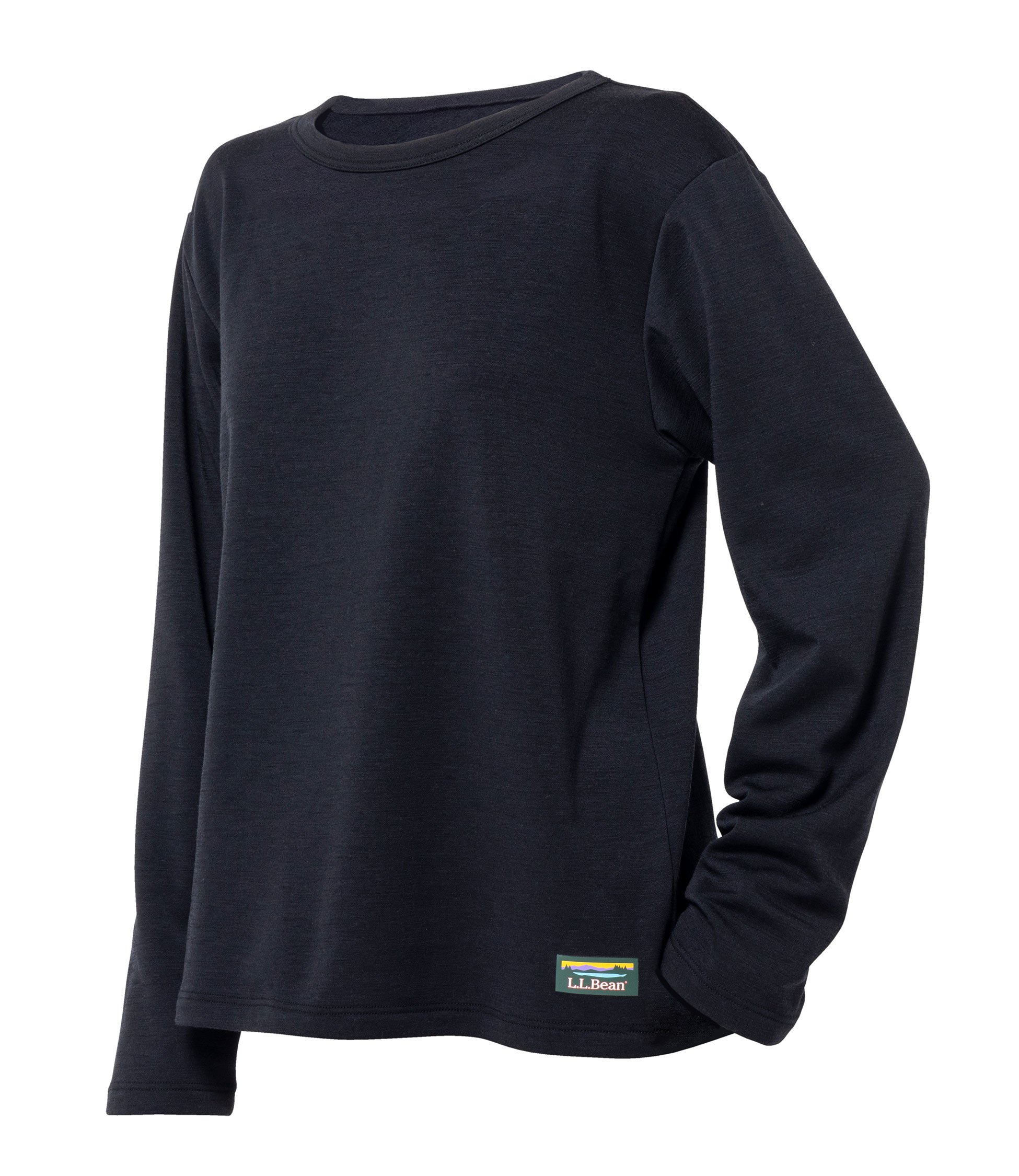 mE[EN[lbNEOX[uEeBANс^Women's Merino Wool Fleece Lining Crewneck Long-Sleeve Tee