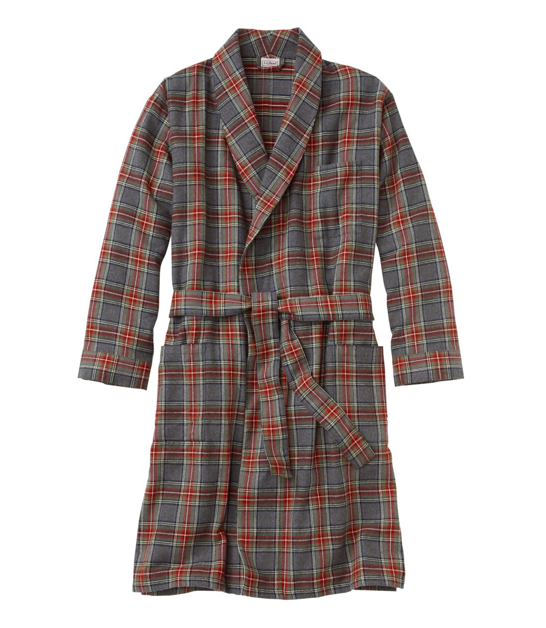 XRb`EvbhEtlE[u^Men's Scotch Plaid Flannel Robe