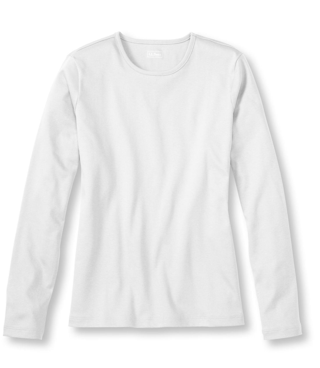 �s�}�E�R�b�g���E�e�B�A�����@�N���[�l�b�N�^Women's Pima Cotton Tee, Long-Sleeve Crewneck
