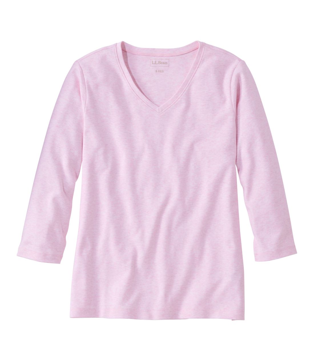 �G���E�G���E�r�[���E�e�B�A7���䑳�@V�l�b�N�^Women's L.L.Bean Tee, Three-Quarter-Sleeve V-Neck