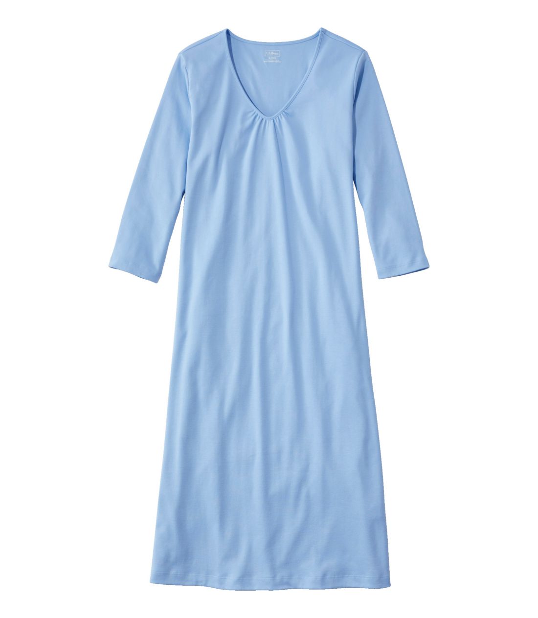 �X�[�s�}�E�R�b�g���E�i�C�g�K�E���A7���䑳�^Women's Supima Cotton Nightgown, V-Neck Three-Quarter-Sleeve