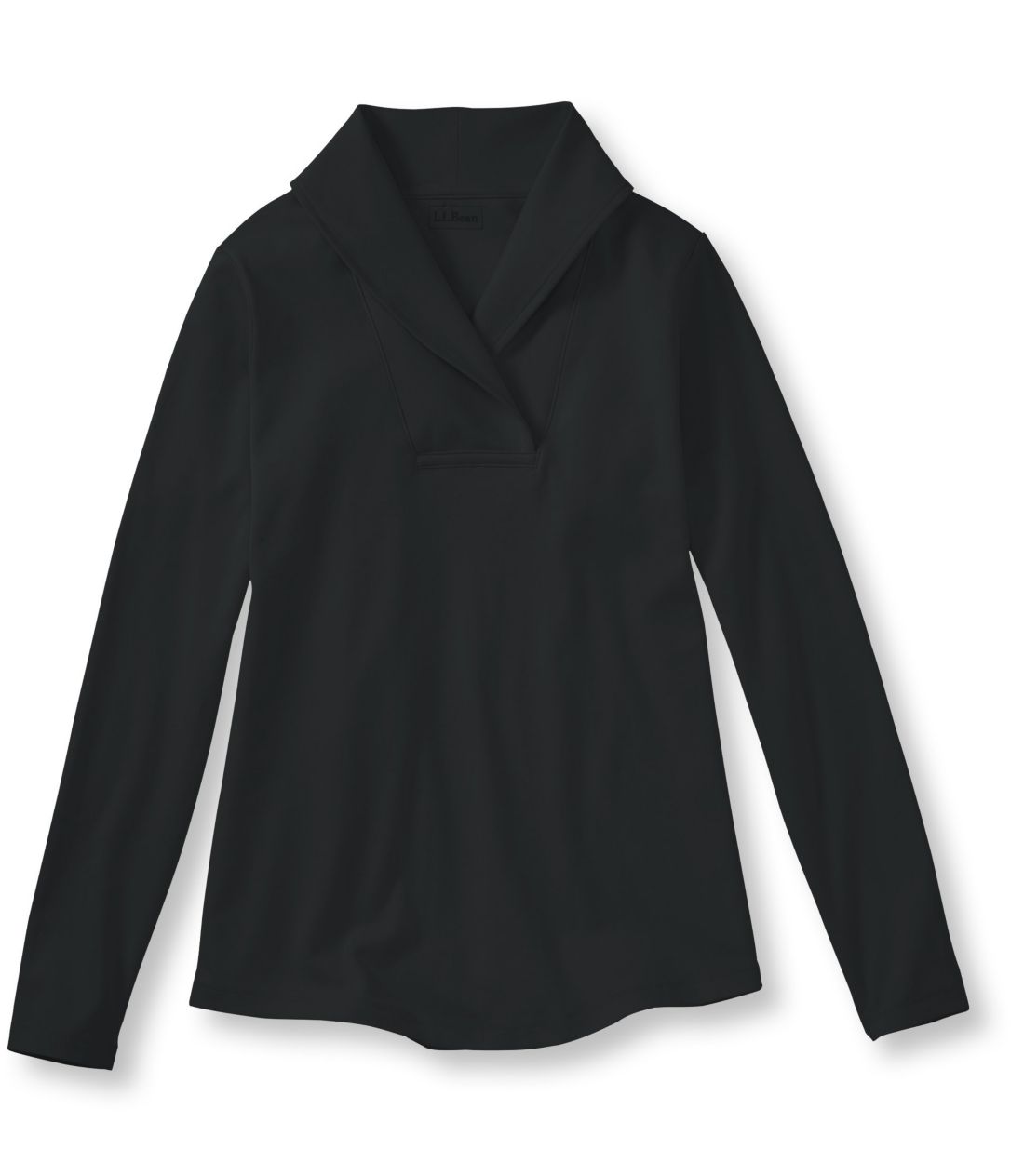 �G���E�G���E�r�[���E�V���[���E�J���[�E�v���I�[�o�[�^Women's L.L.Bean Pullover, Long-Sleeve Shawl Collar