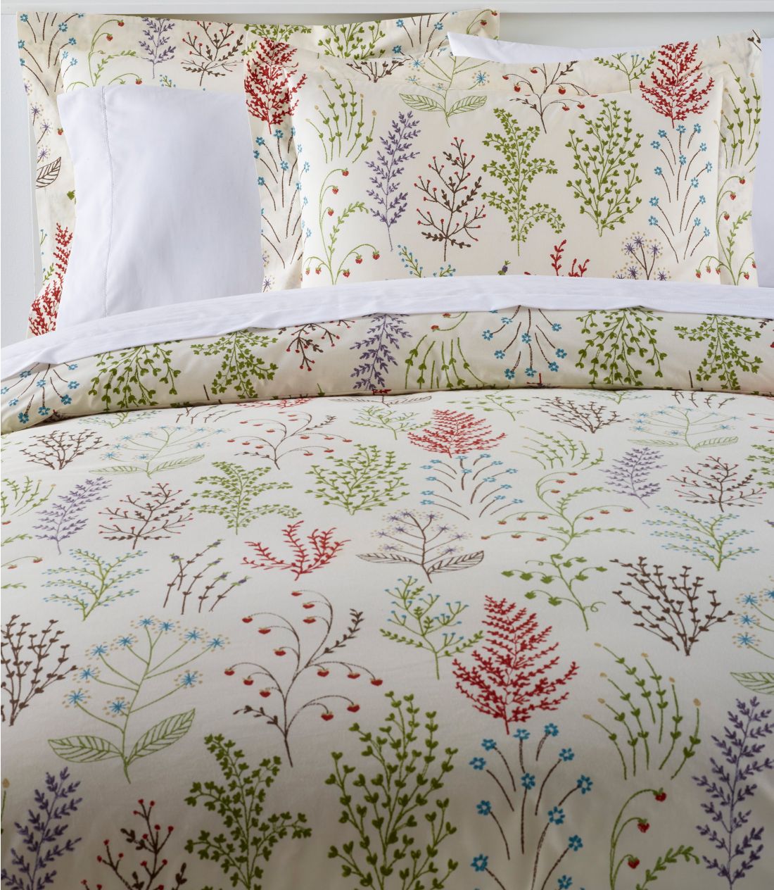 {^jJEt[Ep[P[ERtH[^[EJo[ERNV^Botanical Floral Percale Comforter Cover Collection