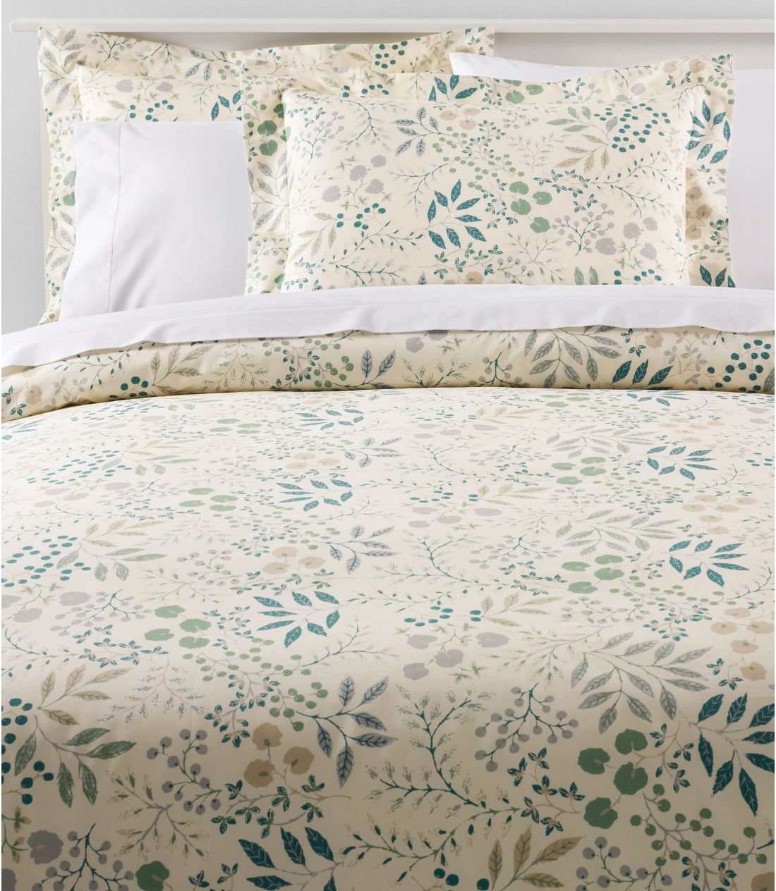 280XbhEJEgEs}ERbgEp[P[ERtH[^[EJo[Avg^280-Thread-Count Pima Cotton Percale Comforter Cover Collection, Print