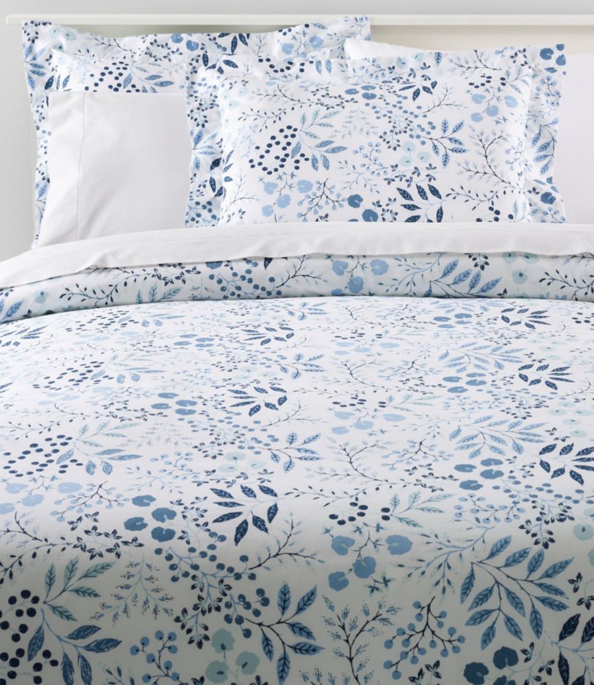 280XbhEJEgEs}ERbgEp[P[ERtH[^[EJo[Avg^280-Thread-Count Pima Cotton Percale Comforter Cover Collection, Print