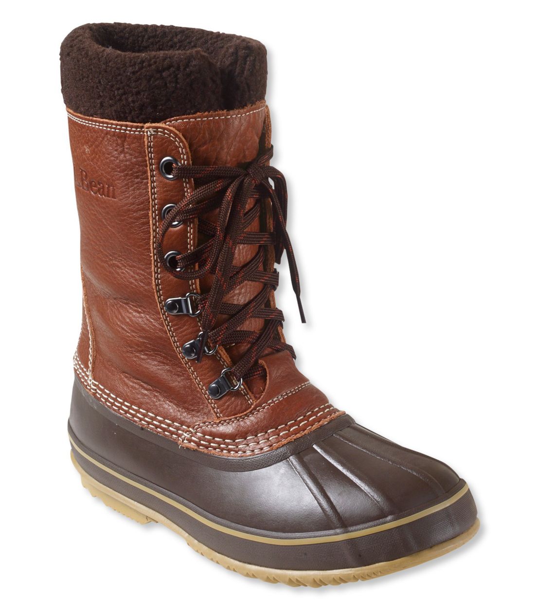 エル・エル・ビーン・スノー・ブーツ、タンブル・レザー／Men's L.L.Bean Snow Boots with Tumbled Leather