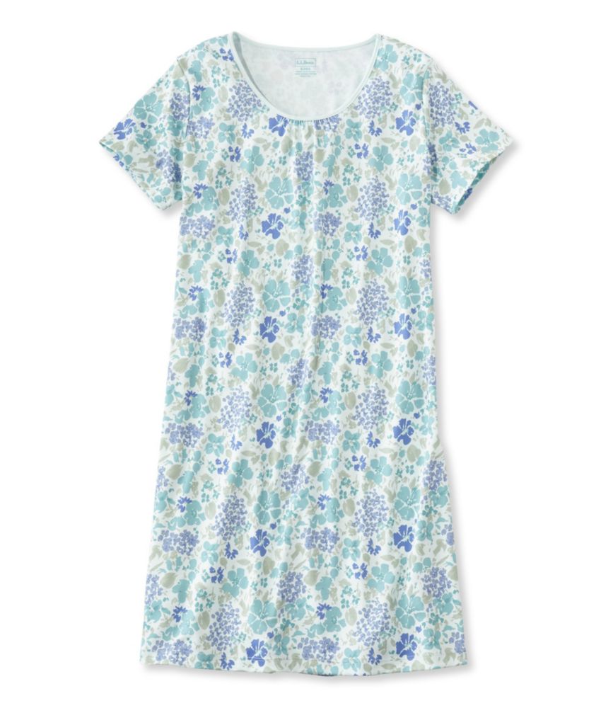 X[s}EiCgKEA@t[^Women's Supima Nightgown, Short-Sleeve Floral