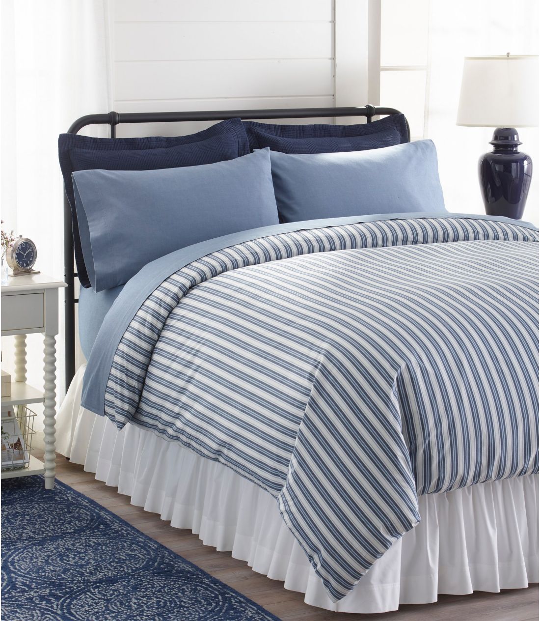 TEHbVEp[P[ERtH[^[EJo[AXgCv^Sunwashed Percale Comforter Cover, Stripe