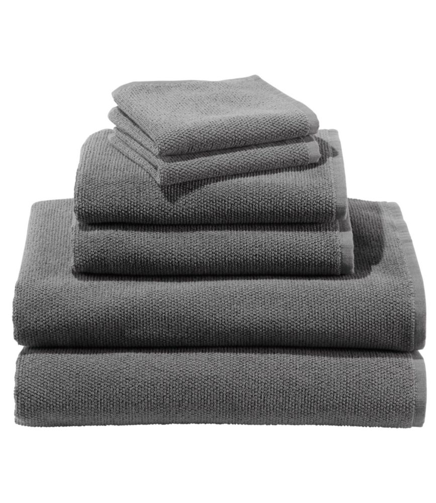 �I�[�K�j�b�N�E�e�N�X�`���[�h�E�R�b�g���E�^�I���E�Z�b�g�^Organic Textured Cotton Towel Set