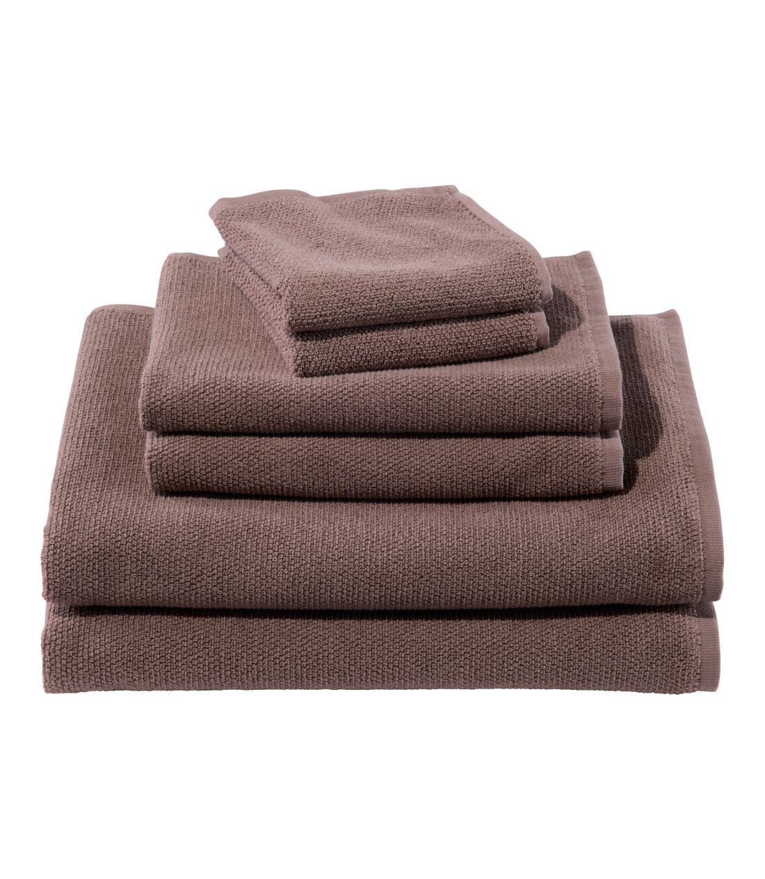 �I�[�K�j�b�N�E�e�N�X�`���[�h�E�R�b�g���E�^�I���E�Z�b�g�^Organic Textured Cotton Towel Set