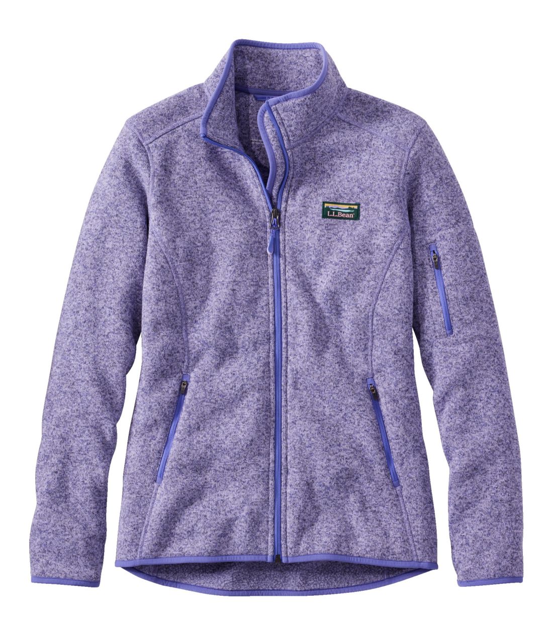 �G���E�G���E�r�[���E�Z�[�^�[�E�t���[�X�E�t���W�b�v�E�W���P�b�g�^Women's L.L.Bean Sweater Fleece Full-Zip Jacket