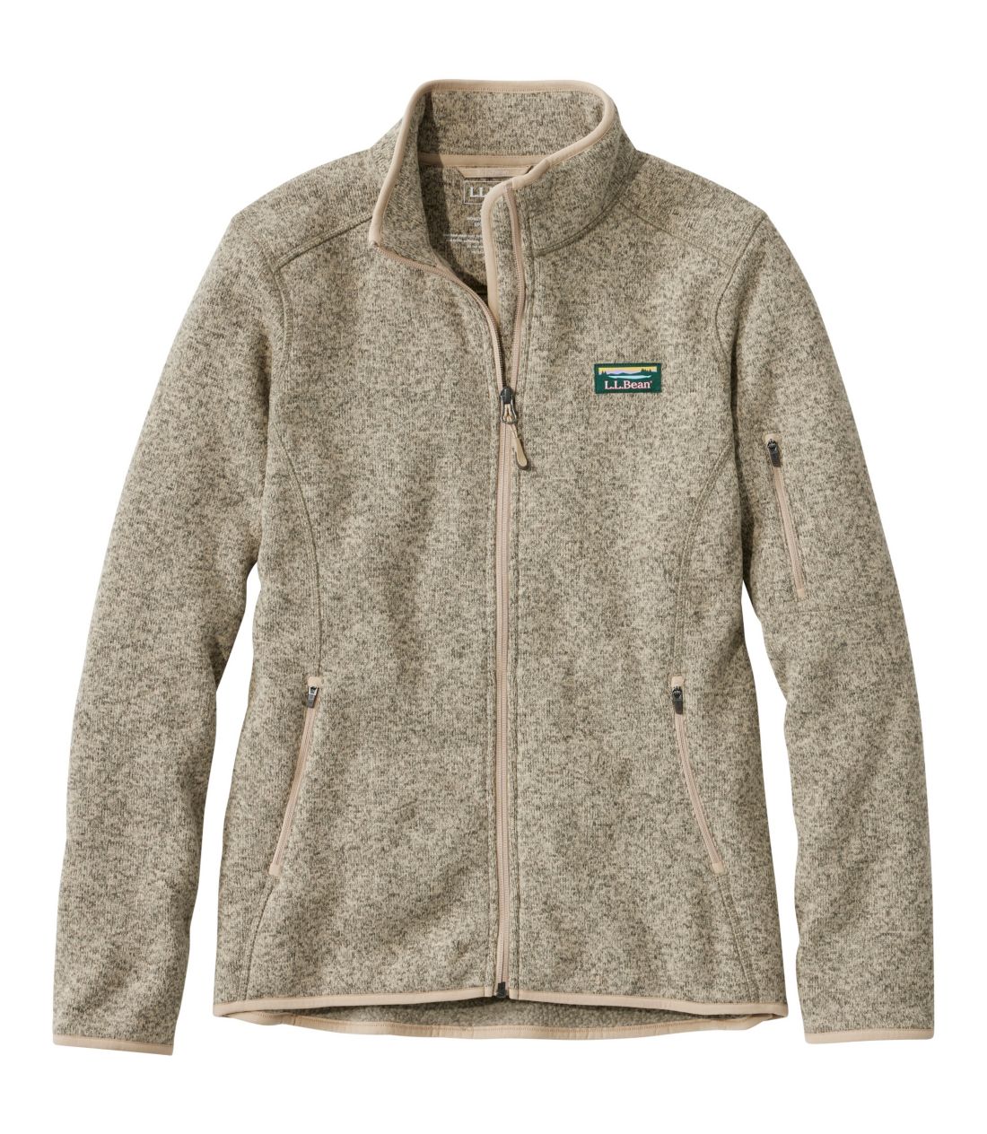 �G���E�G���E�r�[���E�Z�[�^�[�E�t���[�X�E�t���W�b�v�E�W���P�b�g�^Women's L.L.Bean Sweater Fleece Full-Zip Jacket