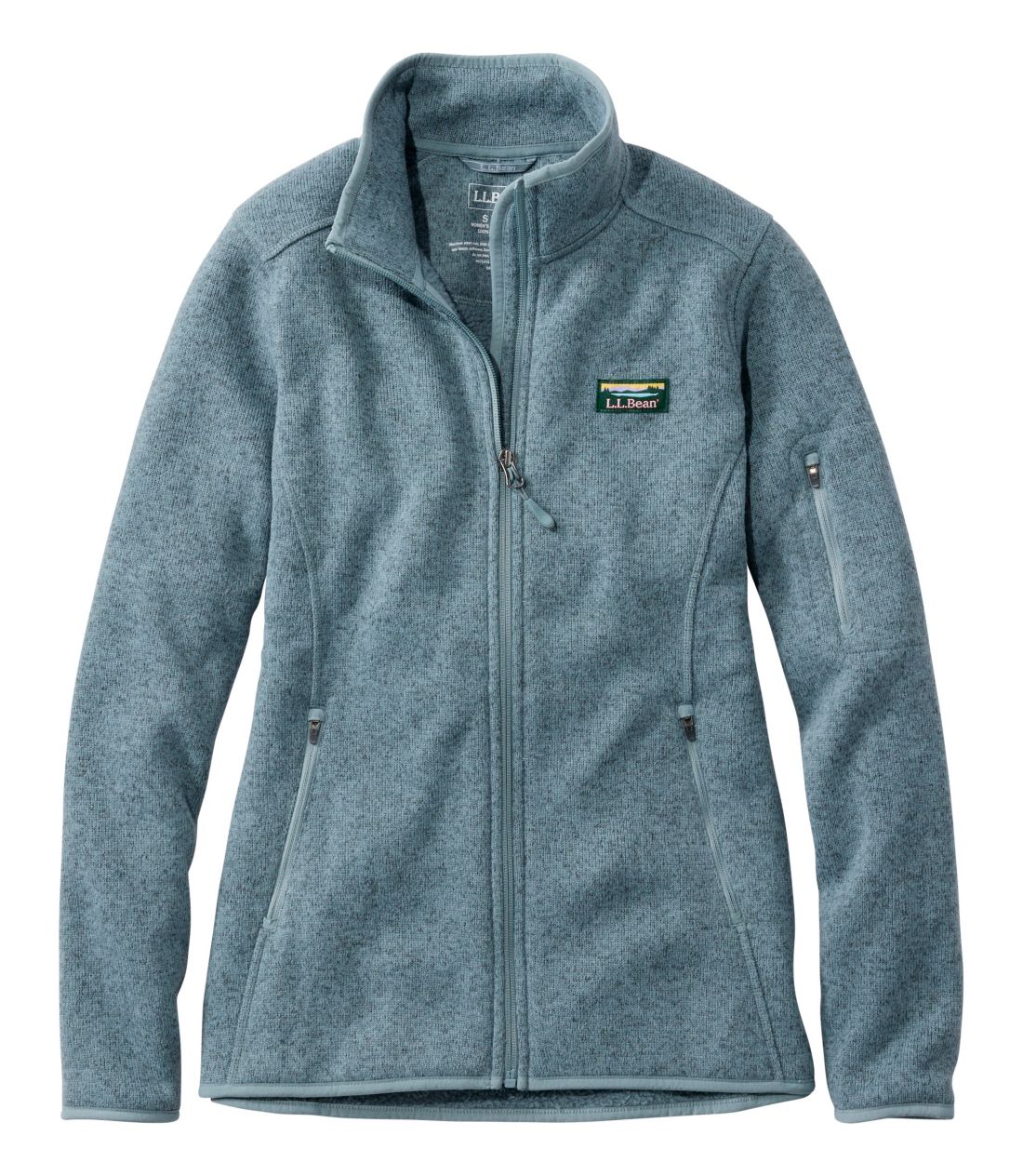 �G���E�G���E�r�[���E�Z�[�^�[�E�t���[�X�E�t���W�b�v�E�W���P�b�g�^Women's L.L.Bean Sweater Fleece Full-Zip Jacket