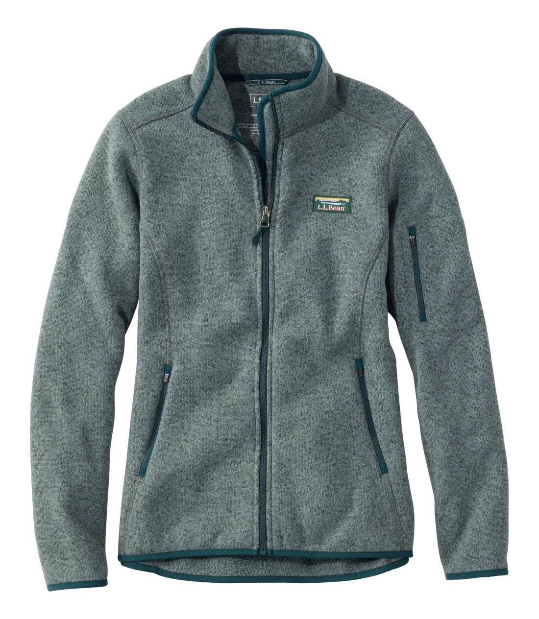 �G���E�G���E�r�[���E�Z�[�^�[�E�t���[�X�E�t���W�b�v�E�W���P�b�g�^Women's L.L.Bean Sweater Fleece Full-Zip Jacket